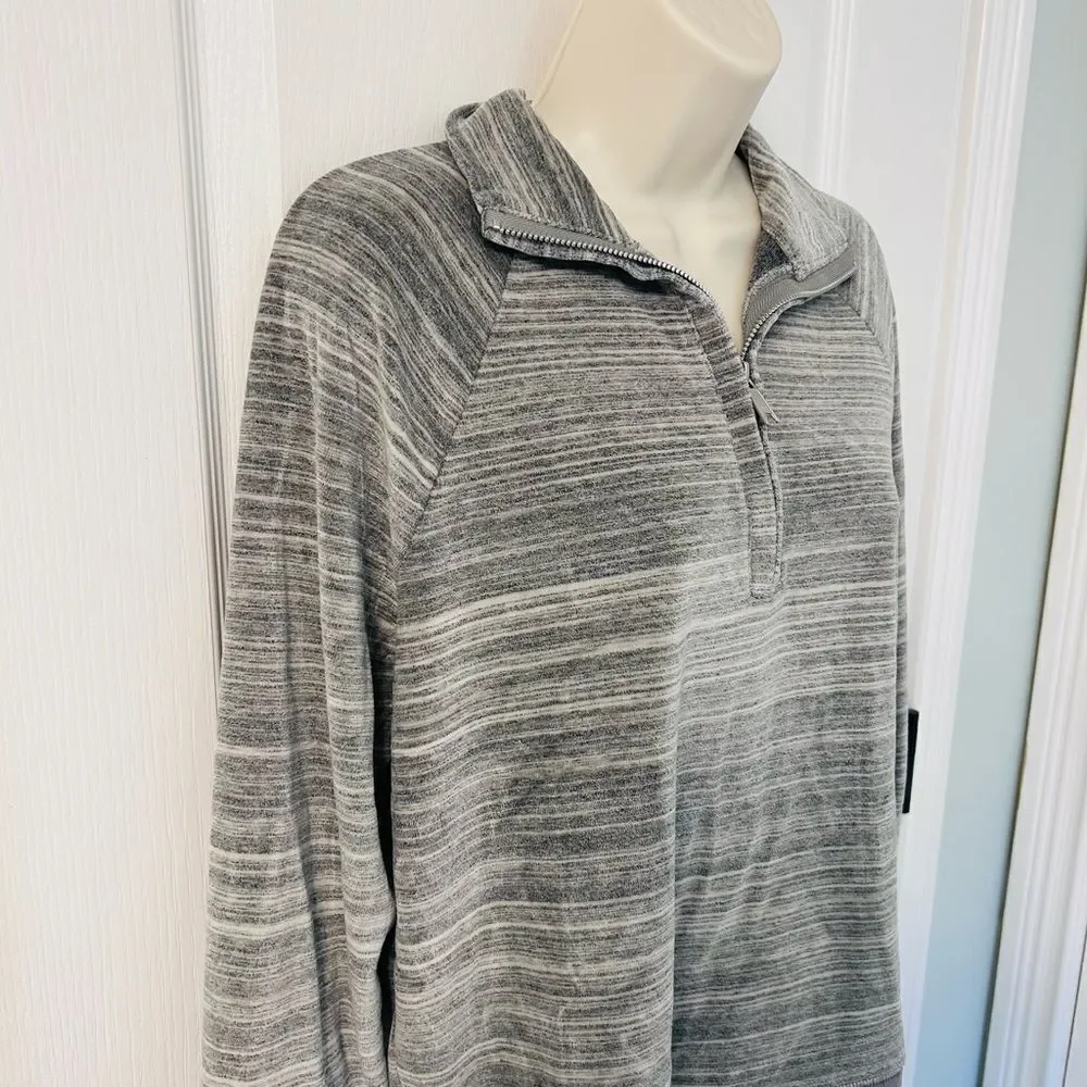 Madewell Velour Space Dyed Gray Slim Jogger 2 Piece Lounge/Travel Set!